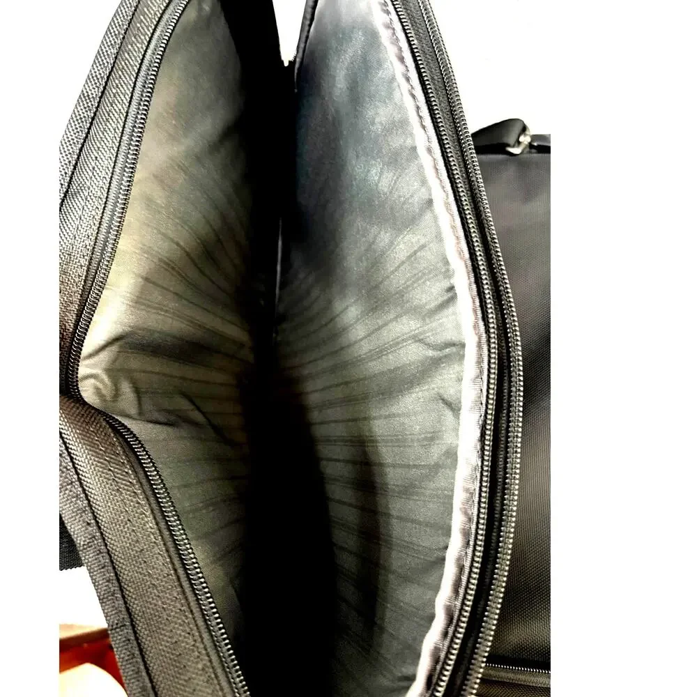 Tumi T-Pass Black Ballistic Nylon Expandable Laptop Case Briefcase #70269